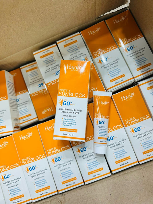 Haya Tinted Sunblock SPF 50 Broad Spectrum UV Protection With Natural Skin Tint, Lightweight & Non-Greasy Formula For All Skin Types Write Me Description For This