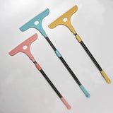 Stainless Steel Glass Wiper With Retractable Handle – Window & Glass Cleaning Scraper (Random Color)