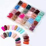 144 PCs Colorful Nails Box| ABS Plastic | Nail Shaper Set (Random Color)