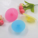 Soft Silicone Face Cleansing Brush Pad – Gentle Facial Washing & Exfoliating Massage Tool For Deep Pore Cleansing | Blackhead Removal & Skin Care | Soft Silicone Face Massager - (Random Colors)