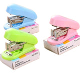 Pack Of 2 Mini Staplers With Pins – Compact, Smooth, And High-Quality Office & School Use (Random Color)