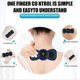 Portable EMS Mini Electric Massager Patch – Muscle Pain Relief For Neck, Back, Arms & Full Body