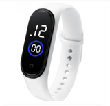 Latest  M4 LED Watch Digital Sports Bracelet for Boys & Girls – Waterproof Touch Display – Random Band Color (Without Box)