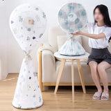 High Quality Dustproof All-Inclusive Electric Fan Dust Cover Household Floor Fan Cover Protective Cover Stand Fan - 01 PCs - Random Print
