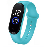 Latest  M4 LED Watch Digital Sports Bracelet for Boys & Girls – Waterproof Touch Display – Random Band Color (Without Box)