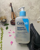 CeraVe Renewing SA Cleanser And Hydrating Cleanser With Salicylic Acid & Ceramides – (237ml)