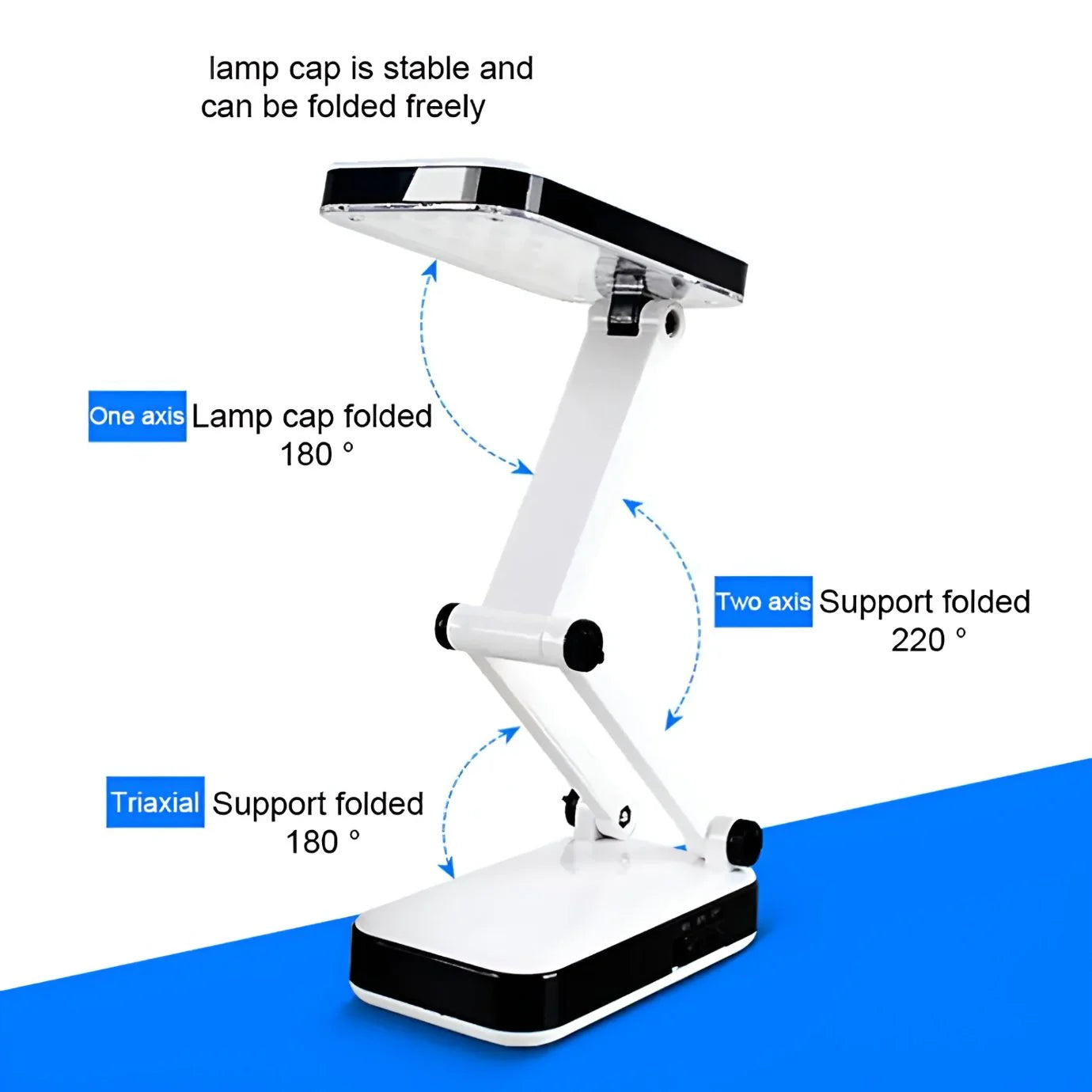 DP LED 666 - Portable Folding LED Desk Lamp With Adjustable Brightness – Travel-Friendly Study & Reading Light