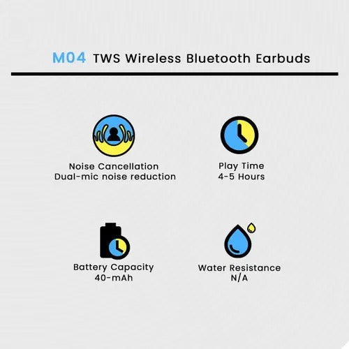 3.1 Special Edition Display Earbuds STEREO Wireless Bluetooth Earbuds With ANC | Mic In-Ear Headphones With LED Display | Type C Fast Charging | Bluetooth For Android/IPhone ( With Box - With Cable - Random Color )