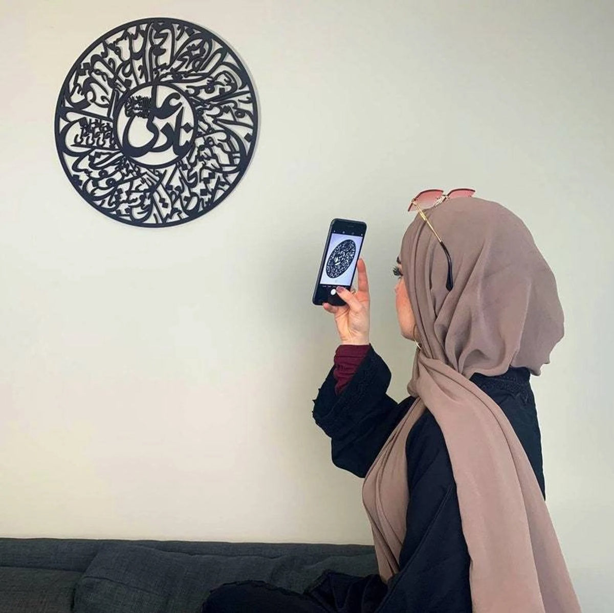 3D Calligraphy Nad-E-Ali Large Size | Islamic Wall Art | Nad-E-Ali Frame | Nad-E-Ali Frame For Home Decor & Office Decor | Wooden Wall Art ( 24 X 24 )