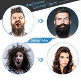 Rechargeable Hair Curler Beard Shawl Comb Multi Functional Hair Straightener Comb Brush - Imported