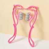 6 Wheel Pressure Point Neck Massager Relieve Neck, Back And Shoulder Pain (Random Color)