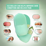 Silicone Cleansing Ice Lattice | Ice Roller Facial Massage | Ice Cube Roller With Scrub - Random Color