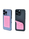 Square Double Side Suction Cups Cell Phone Holder Universal Bubble Gripper Silicone Pad (Random Colour)