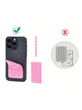 Square Double Side Suction Cups Cell Phone Holder Universal Bubble Gripper Silicone Pad (Random Colour)