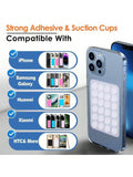 Square Double Side Suction Cups Cell Phone Holder Universal Bubble Gripper Silicone Pad (Random Colour)