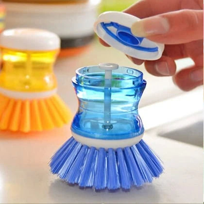 Mini Kitchen Liquid Dish Cleaning Brush | Scrubber Tool, Oil-Resistant, Scrubbing Sponge Remove Stains (Random Color)