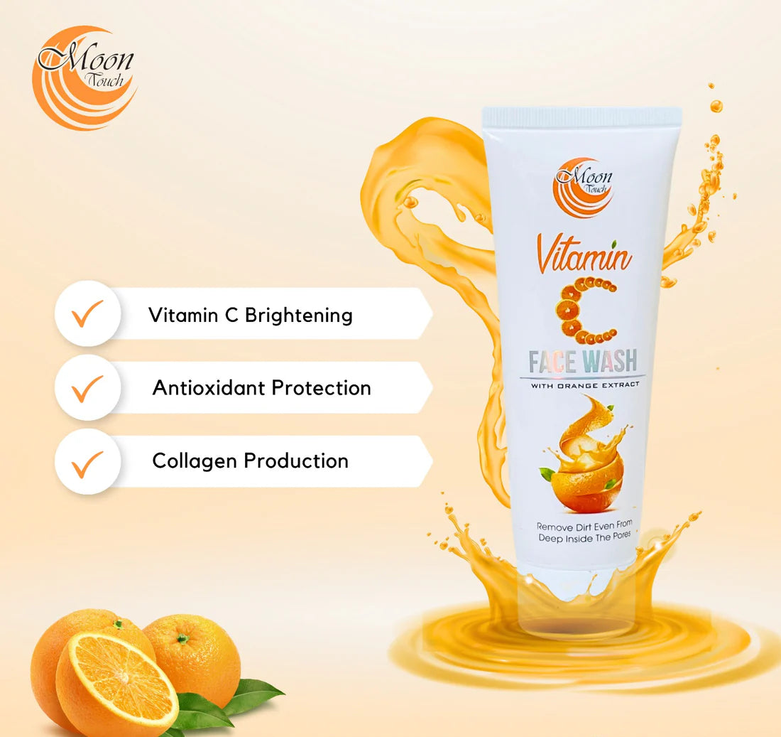 (Pack Of 2 )Vitamin C Face Wash + Vitamin C Face Serum